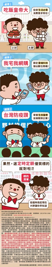 大野小村,定時定額,野村投信